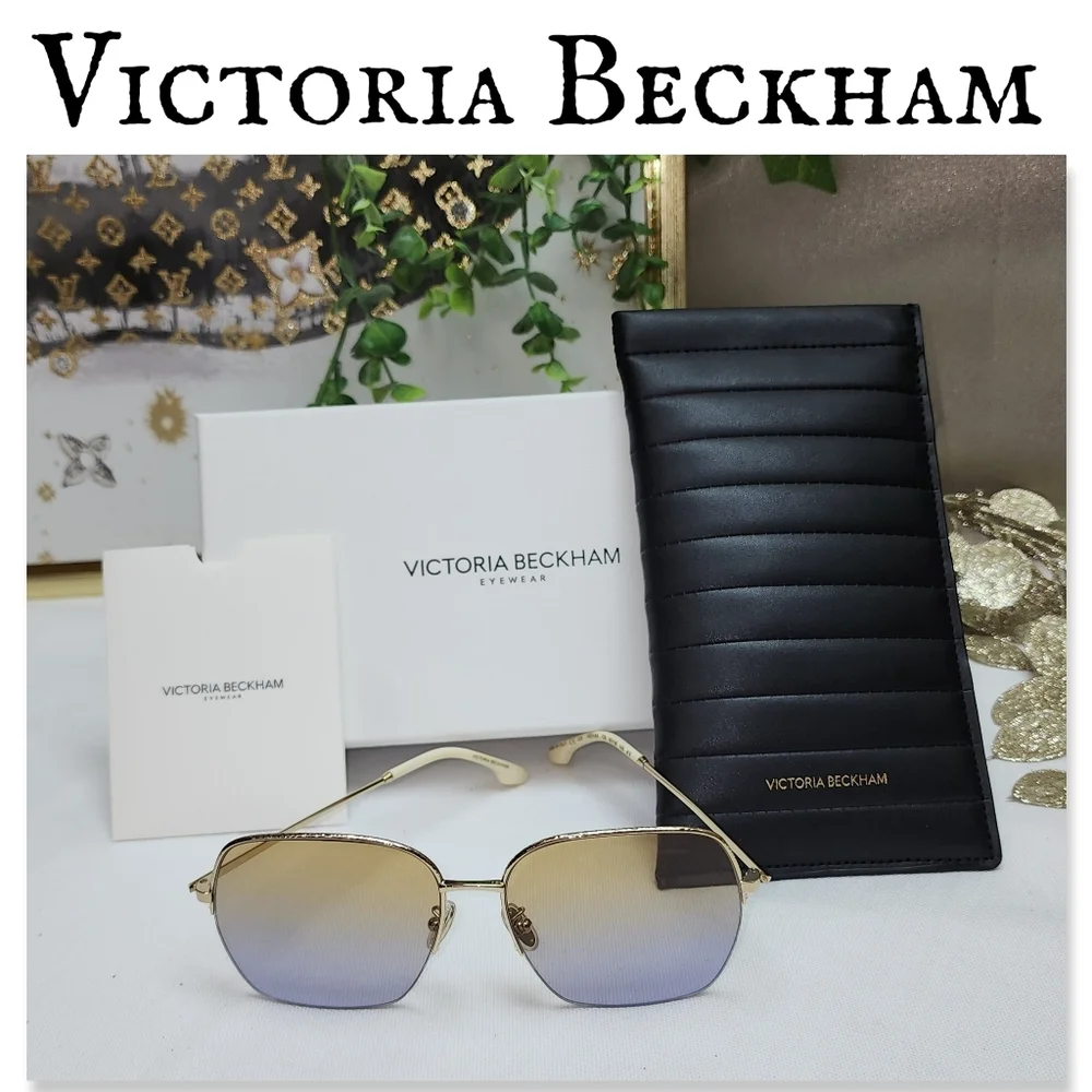 NWOT Victoria Beckham VB214SA Sunglasses With Box, Paperwork And Case